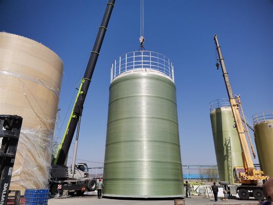 3mm-12mm Thickness FRP Storage Tank Flat Bottom Easy Install