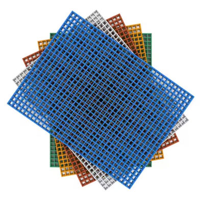 1220x3660mm Fiberglass Walkway Grating , FRP GRP Tree Grate Grille Cover