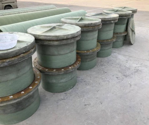 6m 12m Length FRP GRP Pipe Fittings Flange Blind Flange Plate
