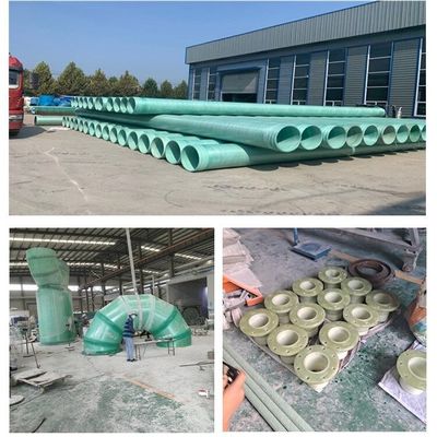 Customized Dimension FRP Pipe Fittings For Flood Control Water Treatment