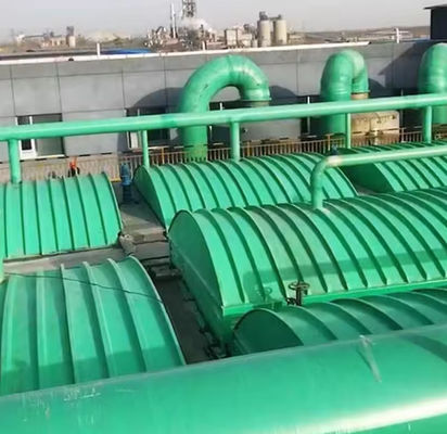 Heat Insulation Frp Arched Wastewater Tank Cover Anti Aging For Sewage Tank
