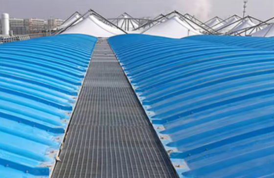 Customized Fiberglass Hollow FRP CoverSewage Pool Tank Cover Curved Or Flat
