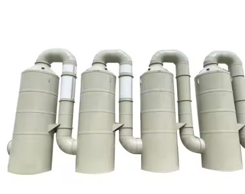 Large Volume Industrial FRP Desulfurization Spray Tower Wet Gas Scrubber With Gel Coat