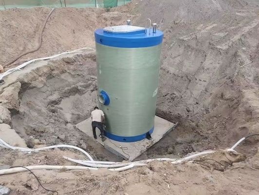 FRP Prefabricated Submersible Pumping Station For Water Lifting And Sewage Treatment